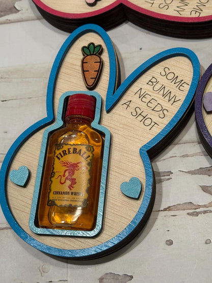 🐰 Some Bunny Needs a Shot! – Easter Bunny Liquor Bottle Holder
