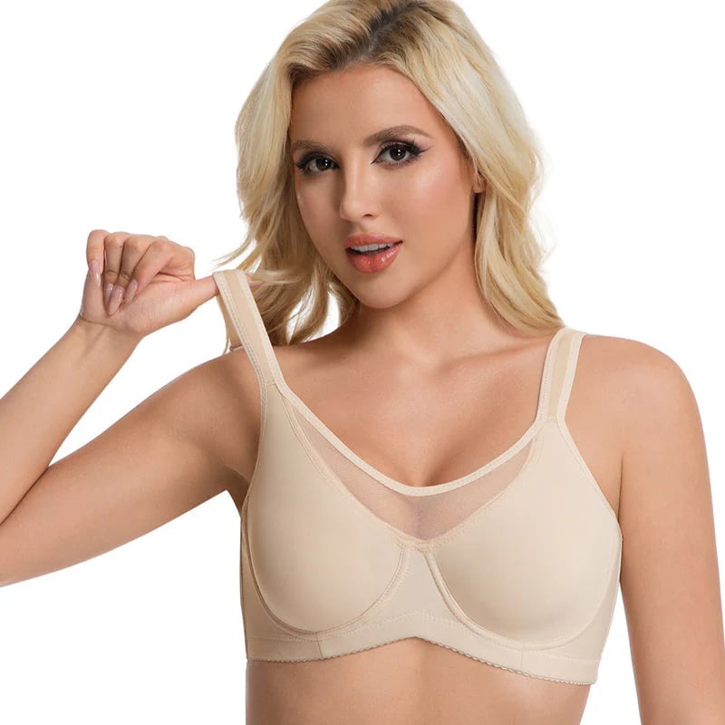 🏆 Last Day Special Price £10.99 ! 💐Women's Elegant Sheer Full Coverage Plus Size Bra