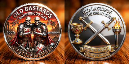 ⚔️Last Day 60% OFF - Crusader Brotherhood Challenge Coin