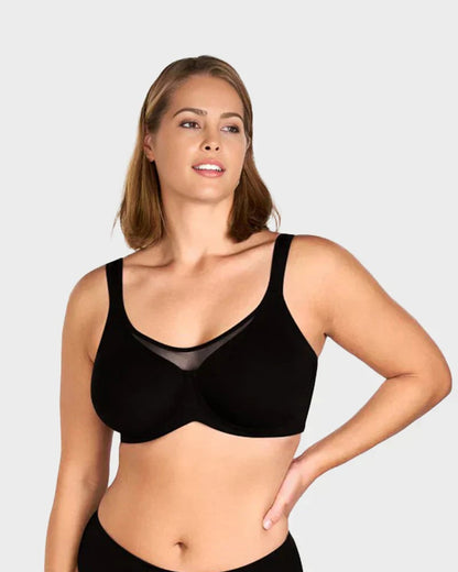 🏆 Last Day Special Price £10.99 ! 💐Women's Elegant Sheer Full Coverage Plus Size Bra