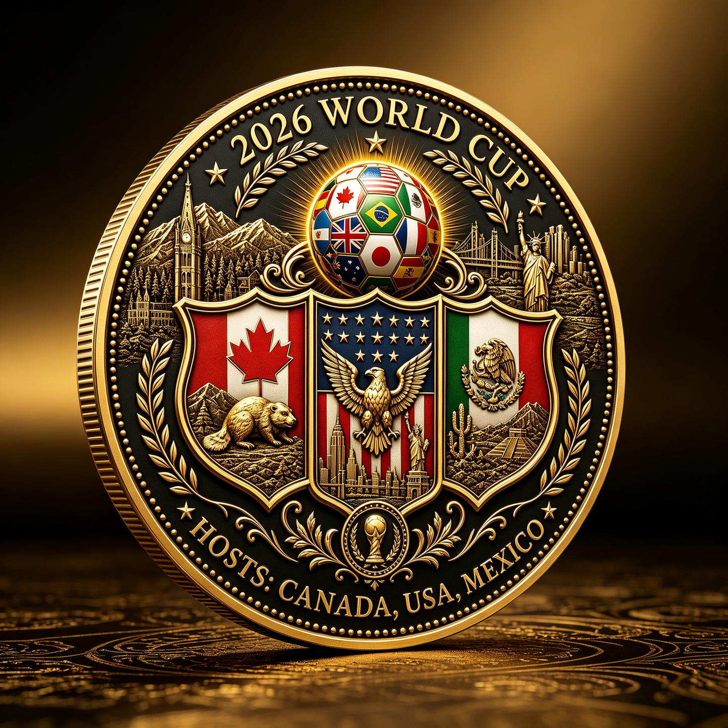 2026 World Cup Tri-Nation Hosts COIN