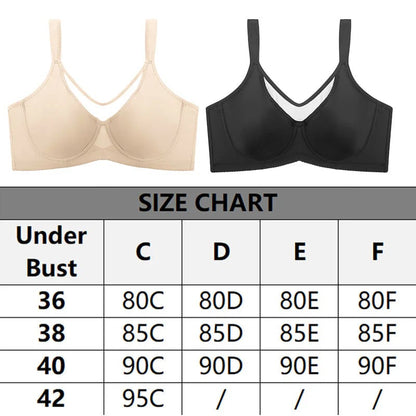 🏆 Last Day Special Price £10.99 ! 💐Women's Elegant Sheer Full Coverage Plus Size Bra