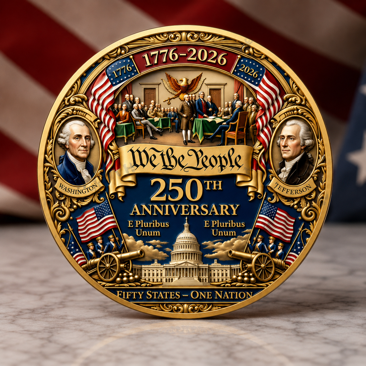 🔥Summer Sale 49% OFF🔥United States 250th Anniversary Commemorative Challenge Coin