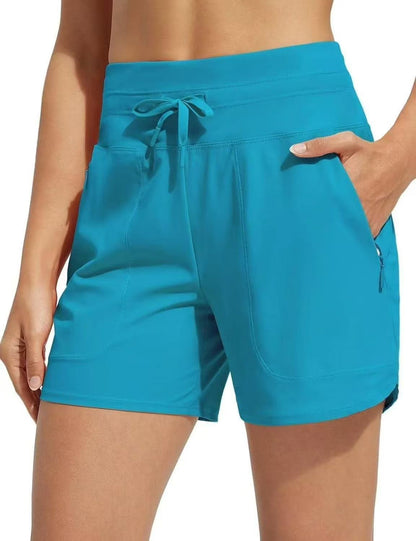 🌞Hot Sale 50% OFF🩳Women's 5" Swim Board Shorts High Waisted Quick Dry Swimming Bottoms