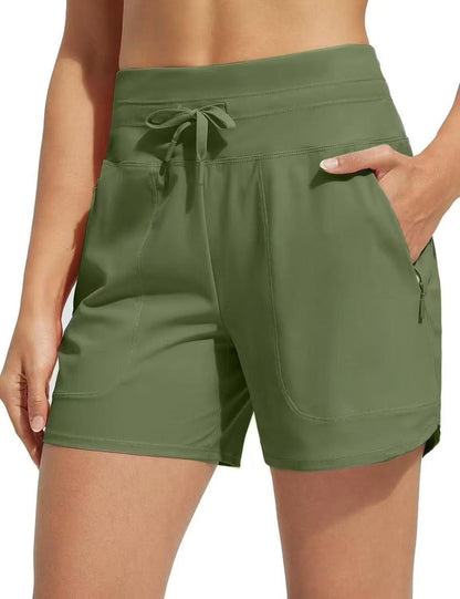 🌞Hot Sale 50% OFF🩳Women's 5" Swim Board Shorts High Waisted Quick Dry Swimming Bottoms