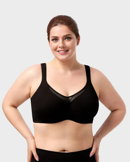 🏆 Last Day Special Price £10.99 ! 💐Women's Elegant Sheer Full Coverage Plus Size Bra