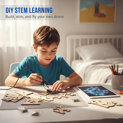✈️ 50% OFF! DIY Wooden Drone Construction Kit for Children – Altitude Hold, Stable Remote Control & Enhanced Safety! 🎁🚁